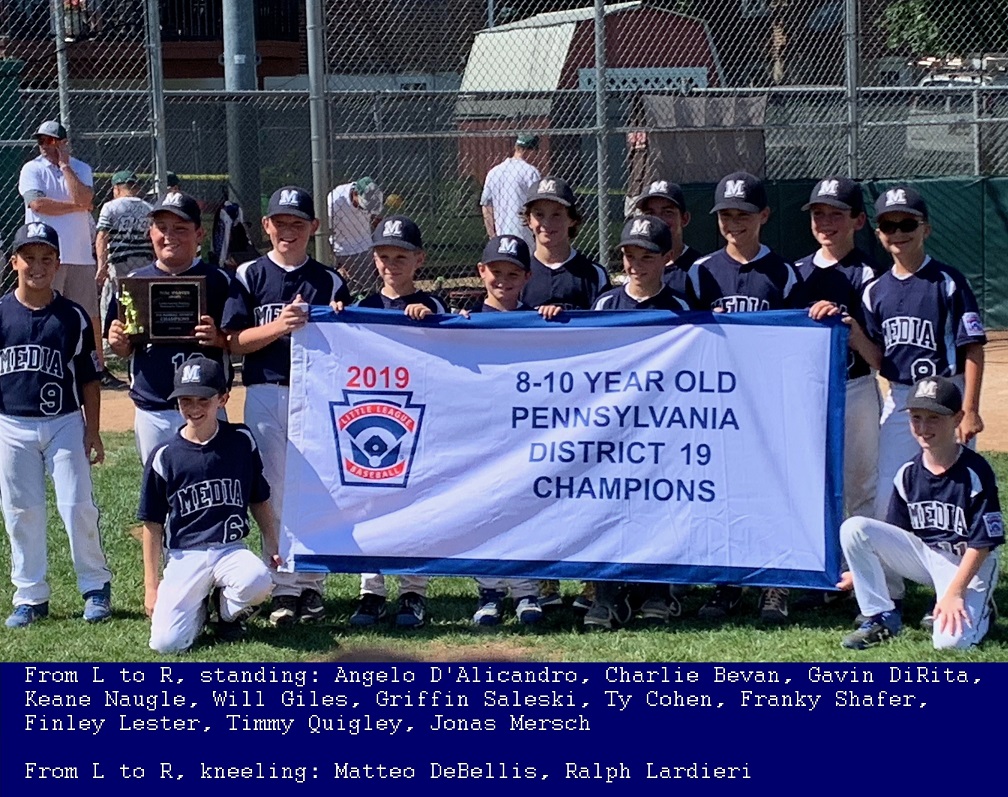 Media's 10D team winning the District 19 Championship